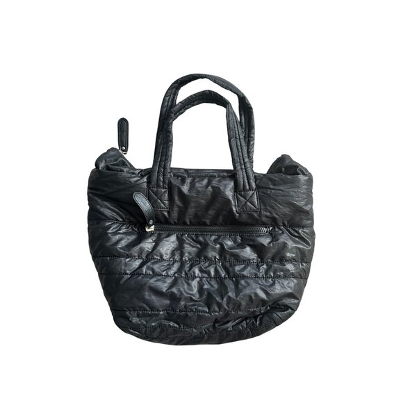 SONDRA ROBERTS Black Puffer Shoulder Tote Bag - Picture 3 of 10